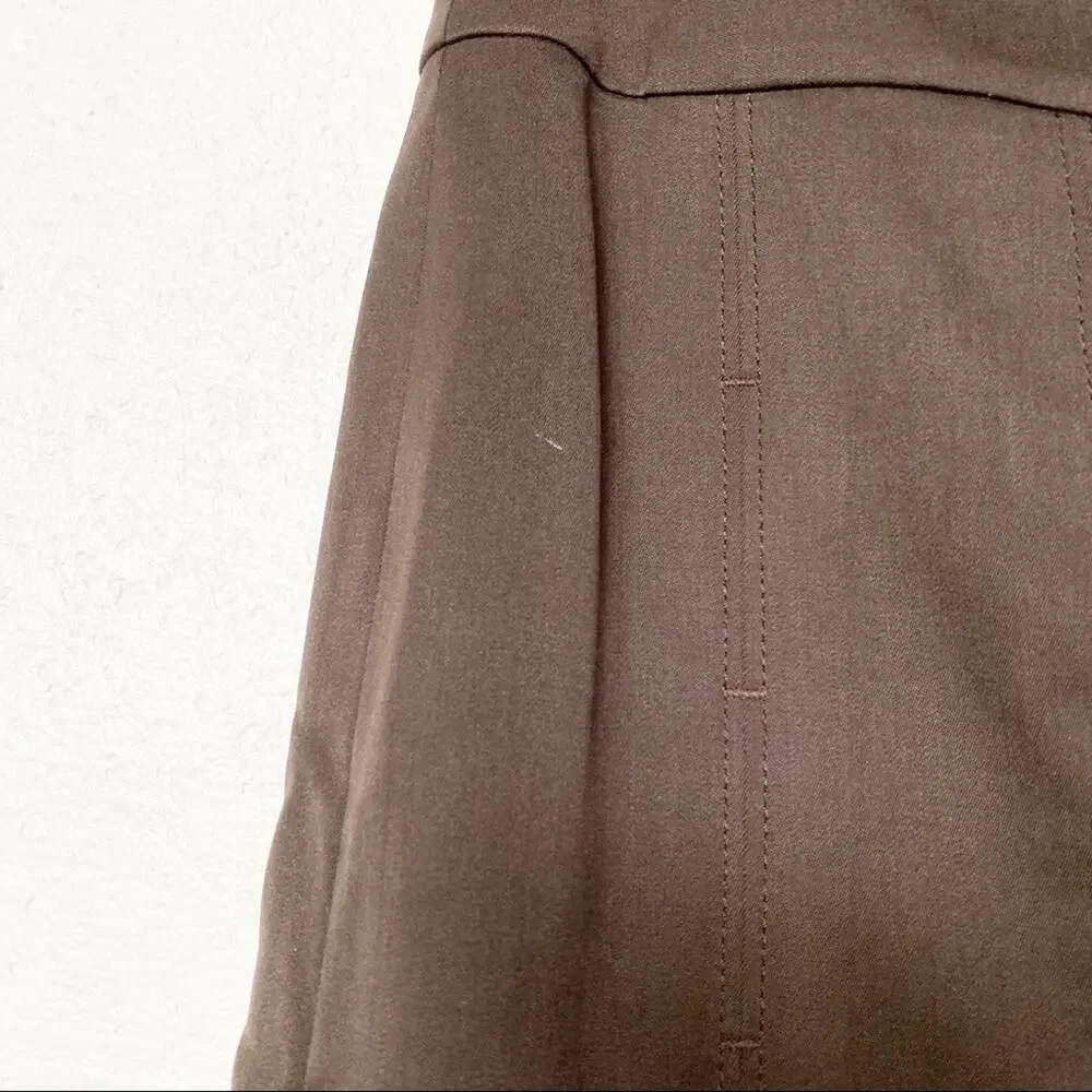 Carlisle 100% Wool Brown Pleated Skirt Size 4